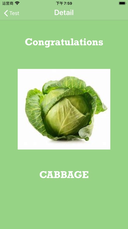 Fruits and vegetables test screenshot-5