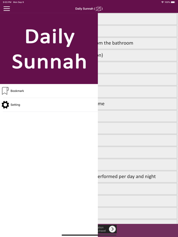 Daily Sunnah of Muhammad S.A.W iPad screenshot