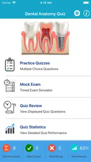 dental anatomy quizzes iphone screenshot 1