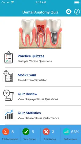 Game screenshot Dental Anatomy Quizzes mod apk