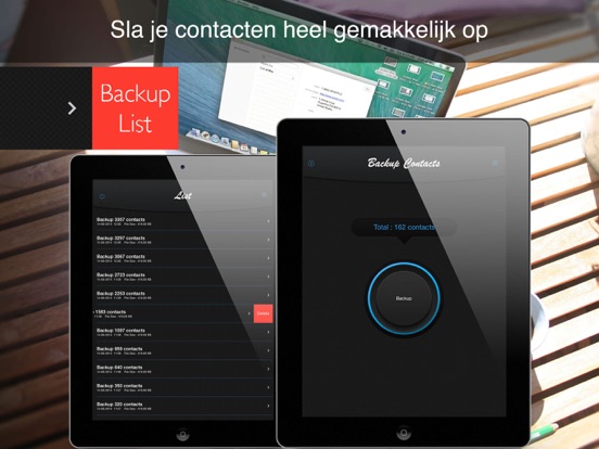 Backup Contacten iPad app afbeelding 1