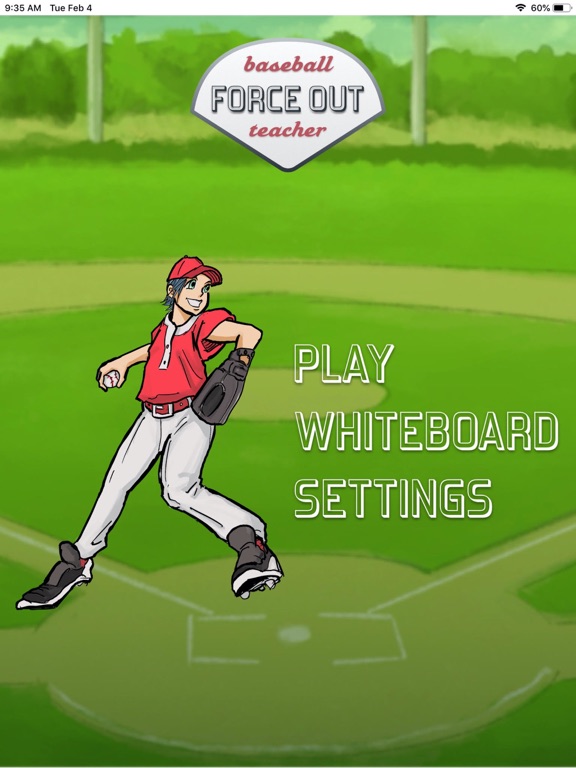Baseball Force Out Teacher iPad screenshot 1 - Education app