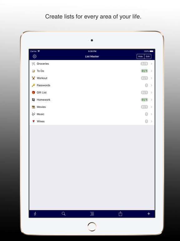 Screenshot #4 pour List Master - Your Lists