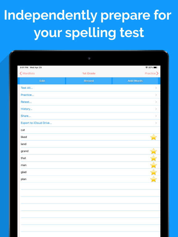 Screenshot #5 pour Spelling Notebook Premium