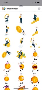 Bitcoin Crypto HODL Stickers screenshot #9 for iPhone