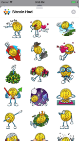 Bitcoin Crypto HODL Stickers screenshot