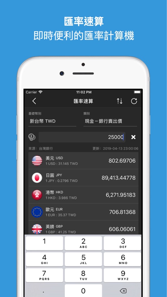 #4. 台灣匯率通-最即時銀行匯率到價提醒 (iOS) 由: KUAN TING LIU