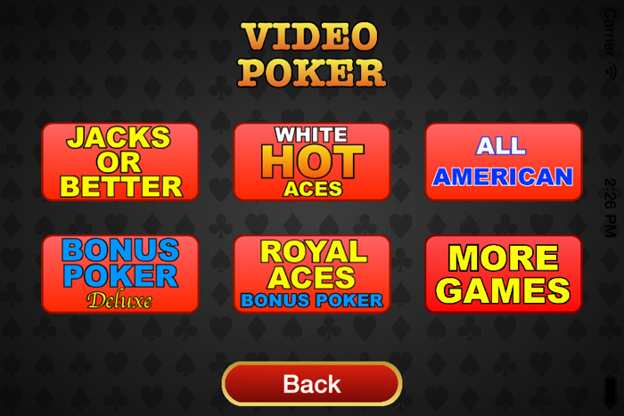 Allsorts Video Poker