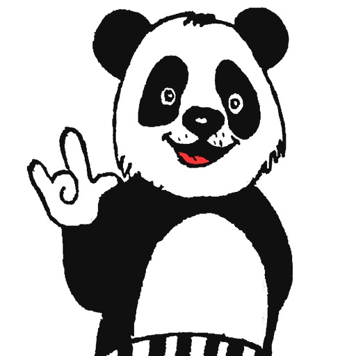 Panda with character app icon