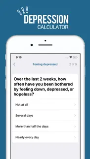 depression calculator iphone screenshot 4