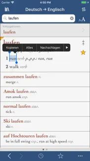 ultralingua deutsch-englisch iphone bildschirmfoto 1