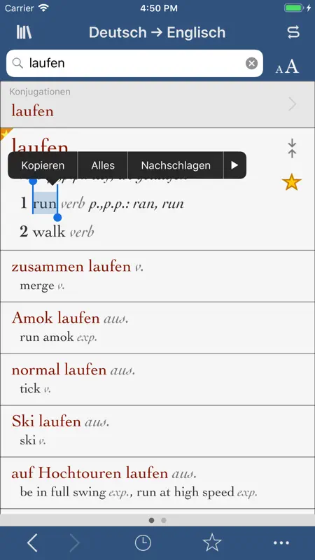 Ultralingua Deutsch-Englisch screenshot 1 of 3