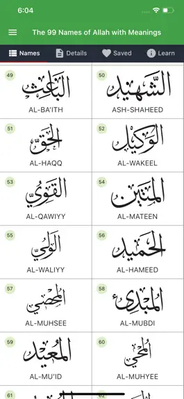 Game screenshot 99 Names of Allah with Meaning apk