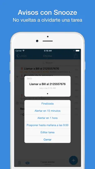 Captura de pantalla de GTasks For Google Tasks en iPhone 3