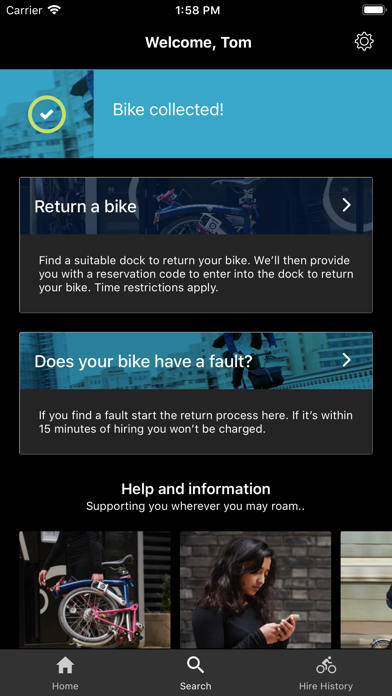 Brompton Bike Hire Screenshot