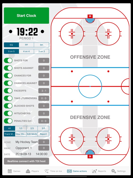 Time on Ice Tracker