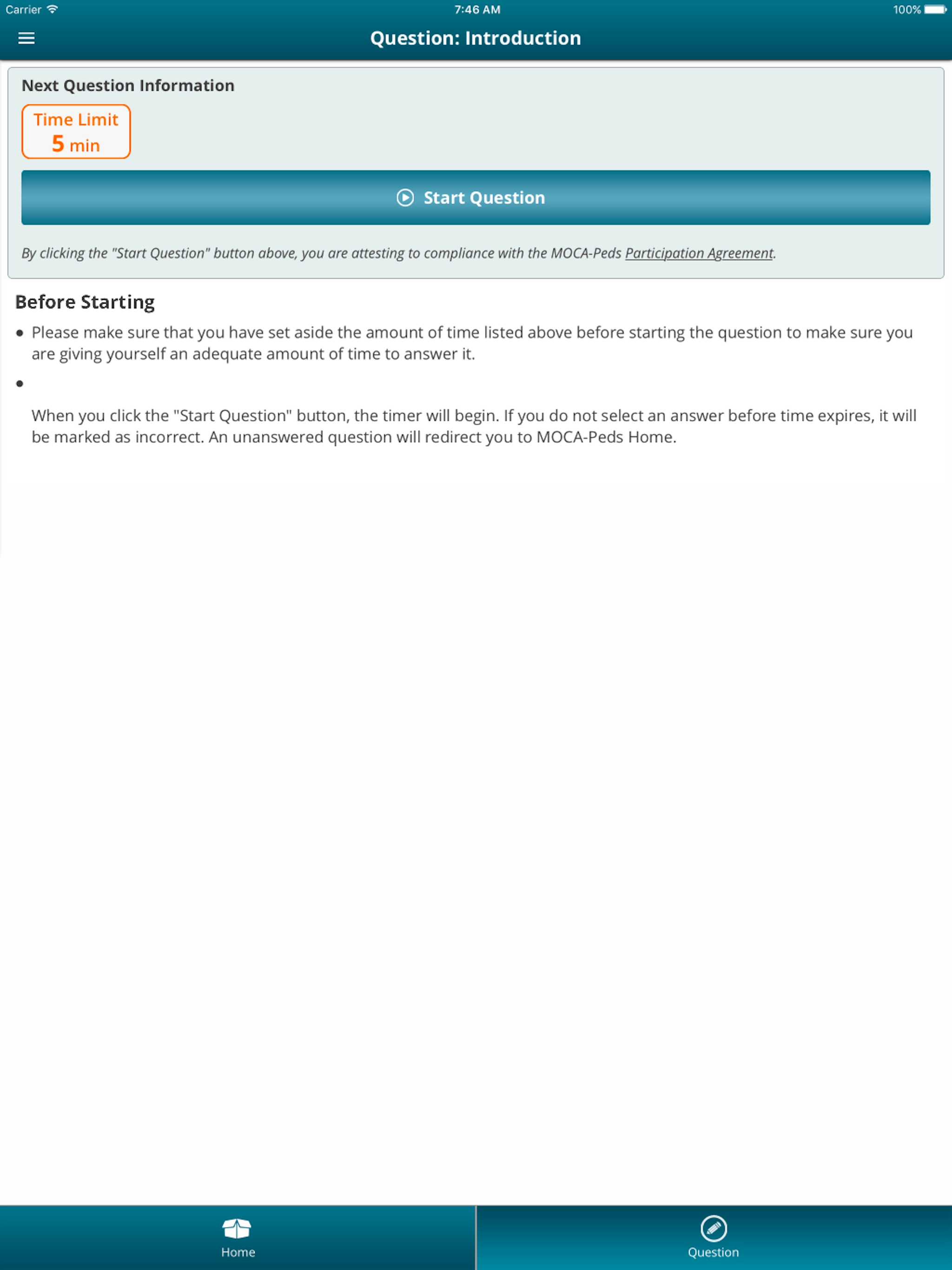 MOCA-Peds | Pediatrics Exam