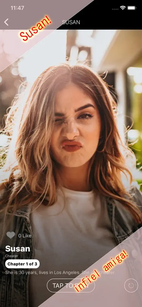 Garota virtual mensagens de te