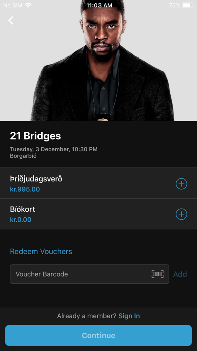 Bíóklúbbur iPhone screenshot 5 - Entertainment app