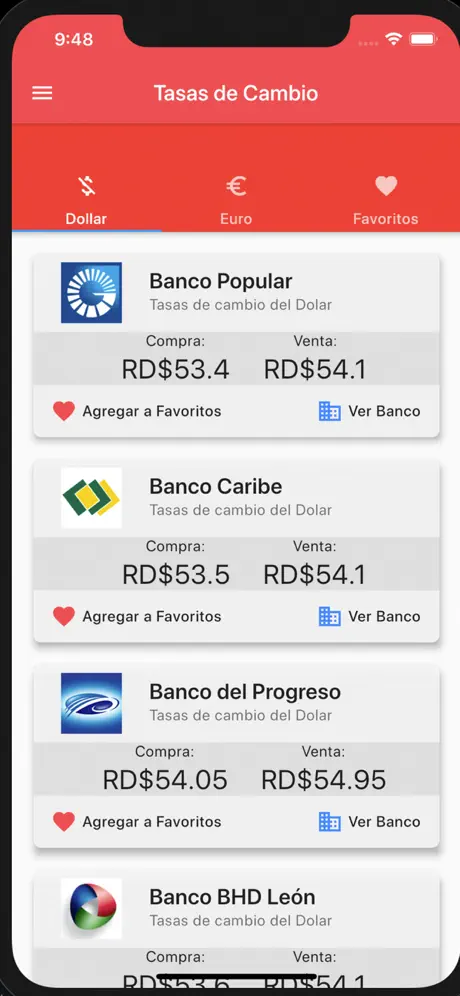 Tasas RD