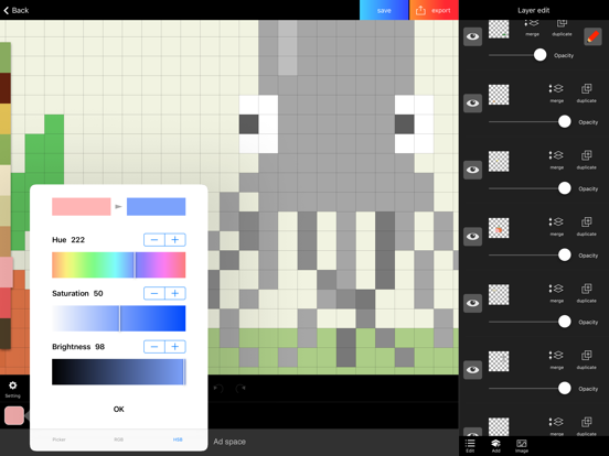 Screenshot #5 pour Pixelable - Pixel Art Editor