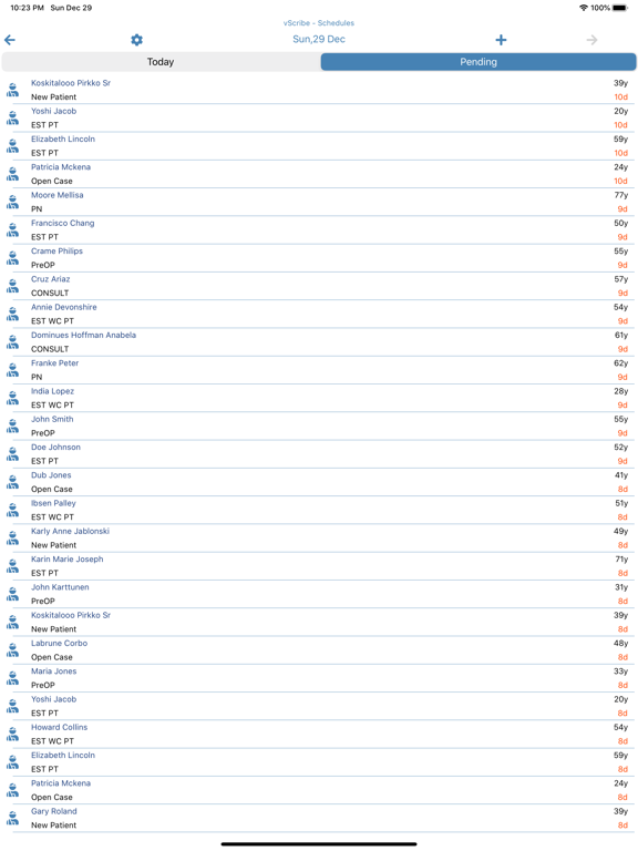 vScribe iPad screenshot 2 - Medical app