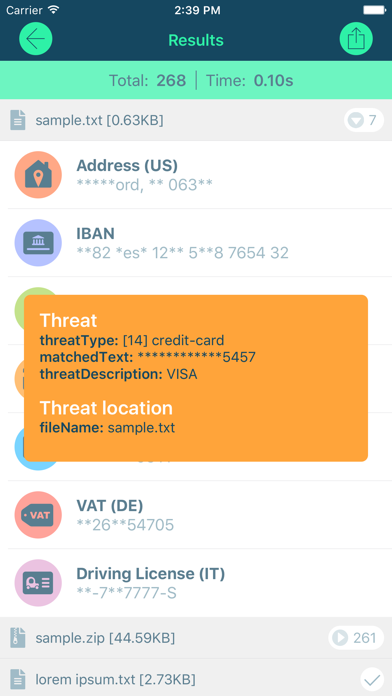 App screenshot