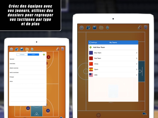 Screenshot #6 pour Planche Tactique: Basketball++