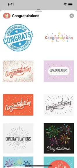 Game screenshot Congratulations Stickers apk