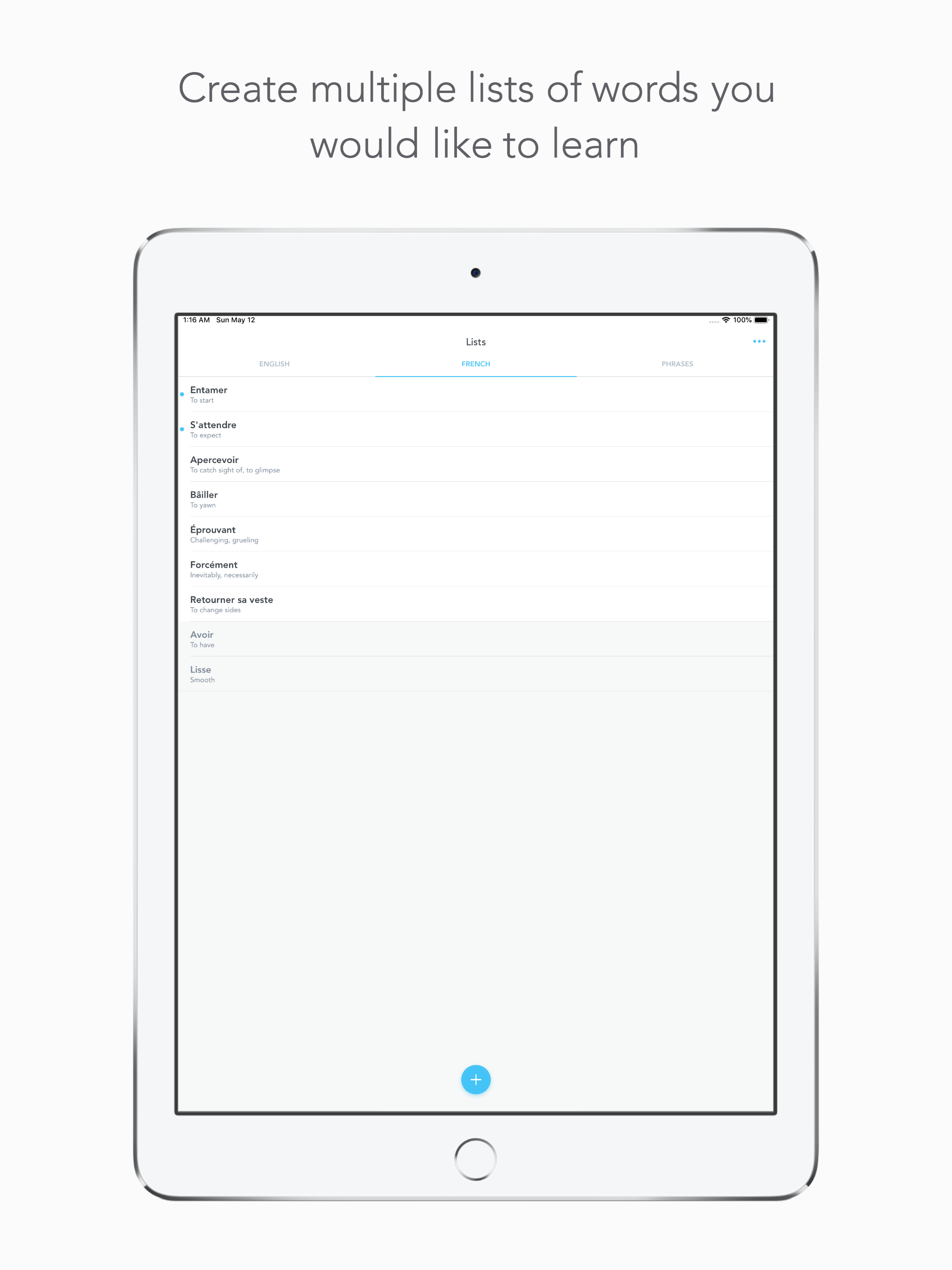 Woli: Word List made easy screenshot 3
