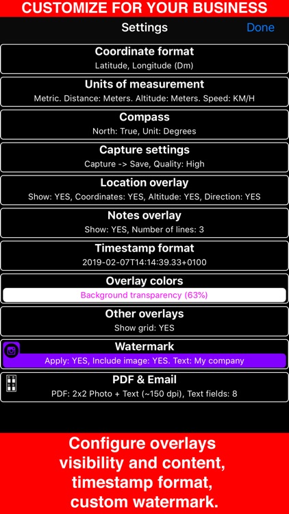 GPS Camera 55. Field Survey screenshot-8