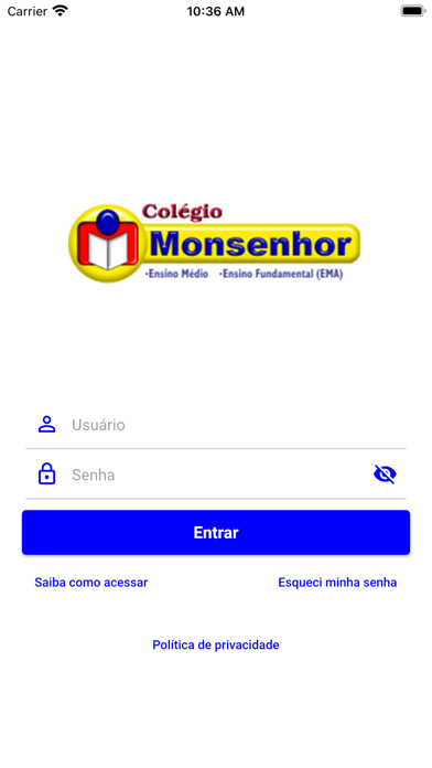 Colégio Monsenhor Screenshot