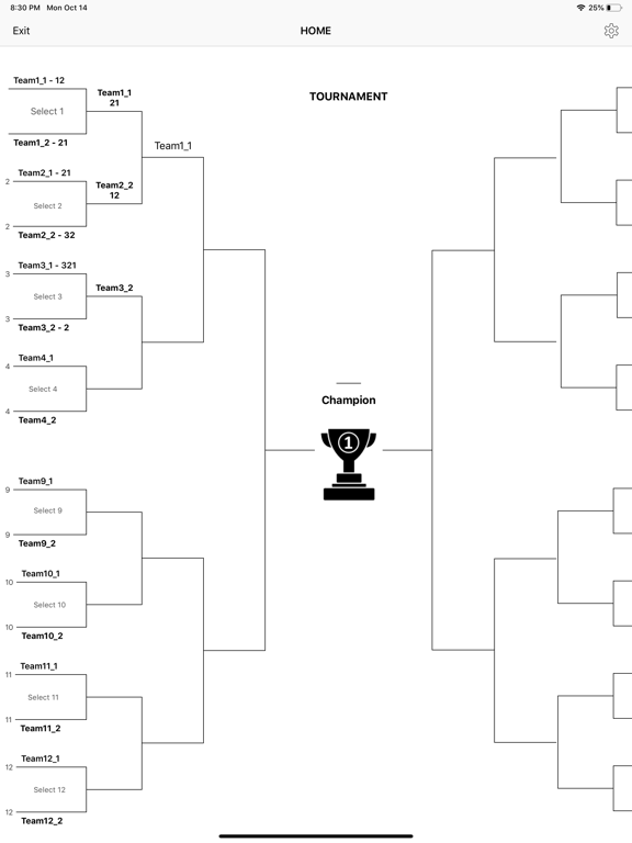 Tournament Bracket Generator App 