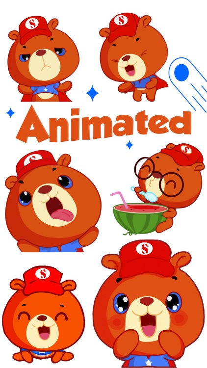 Super Bear: Animated Stickers