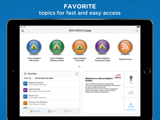 Johns Hopkins Antibiotic Guide iPad app afbeelding 5