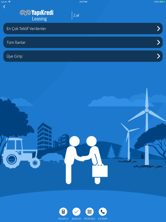 Yapı Kredi Leasing iPad screenshot