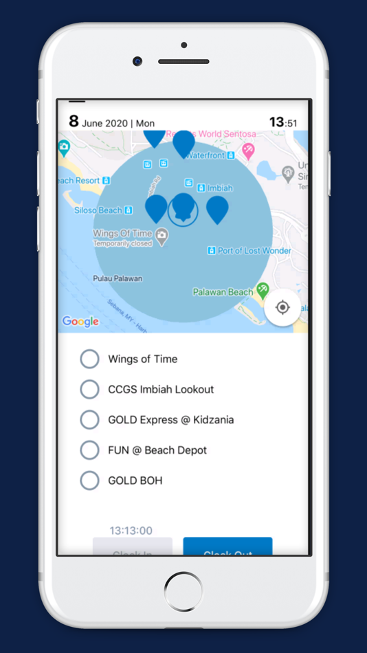 #4. CICO - GPS Worktime Tracker (iOS) 由: Rolling Arrays Consulting Pte Ltd