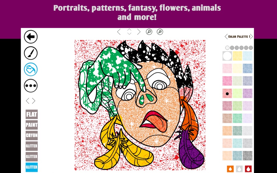 #1. Coloring Book- Stress relaxing (macOS) By: Muhammad Nasir