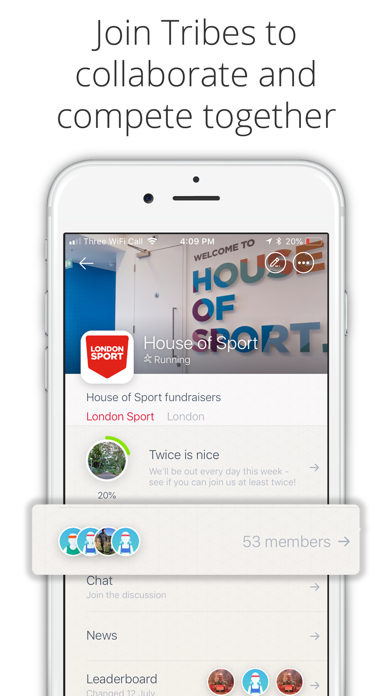 Racefully social fitness Screenshot