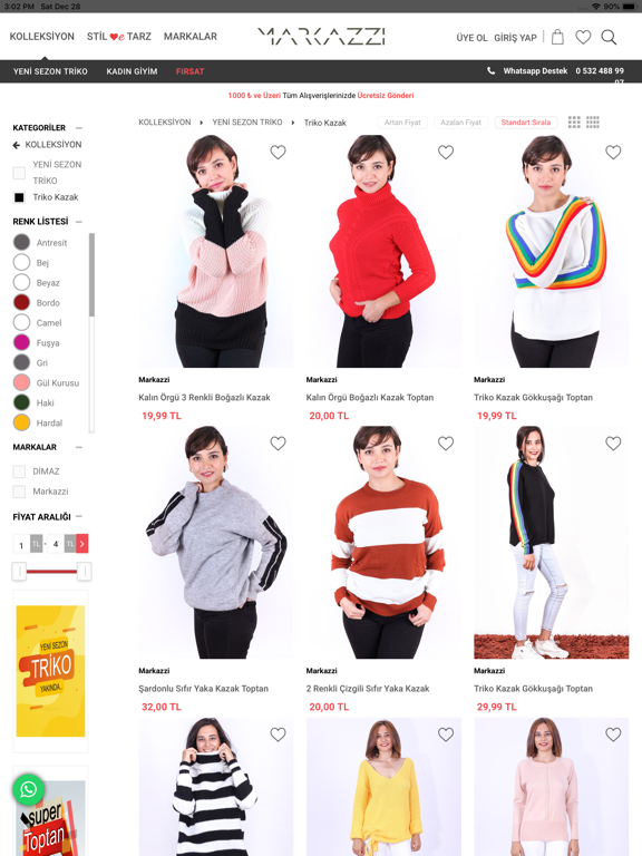 Screenshot #6 pour Markazzi.com - Toptan Giyim