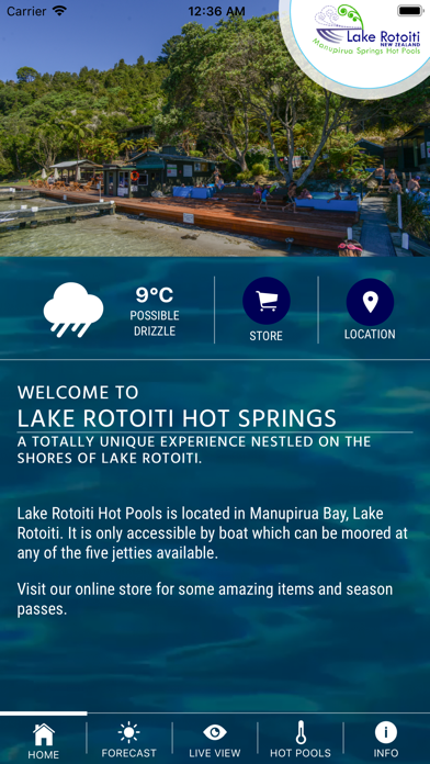 Lake Rotoiti Hot Pools iPhone screenshot