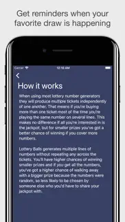 lottery balls pro iphone screenshot 4