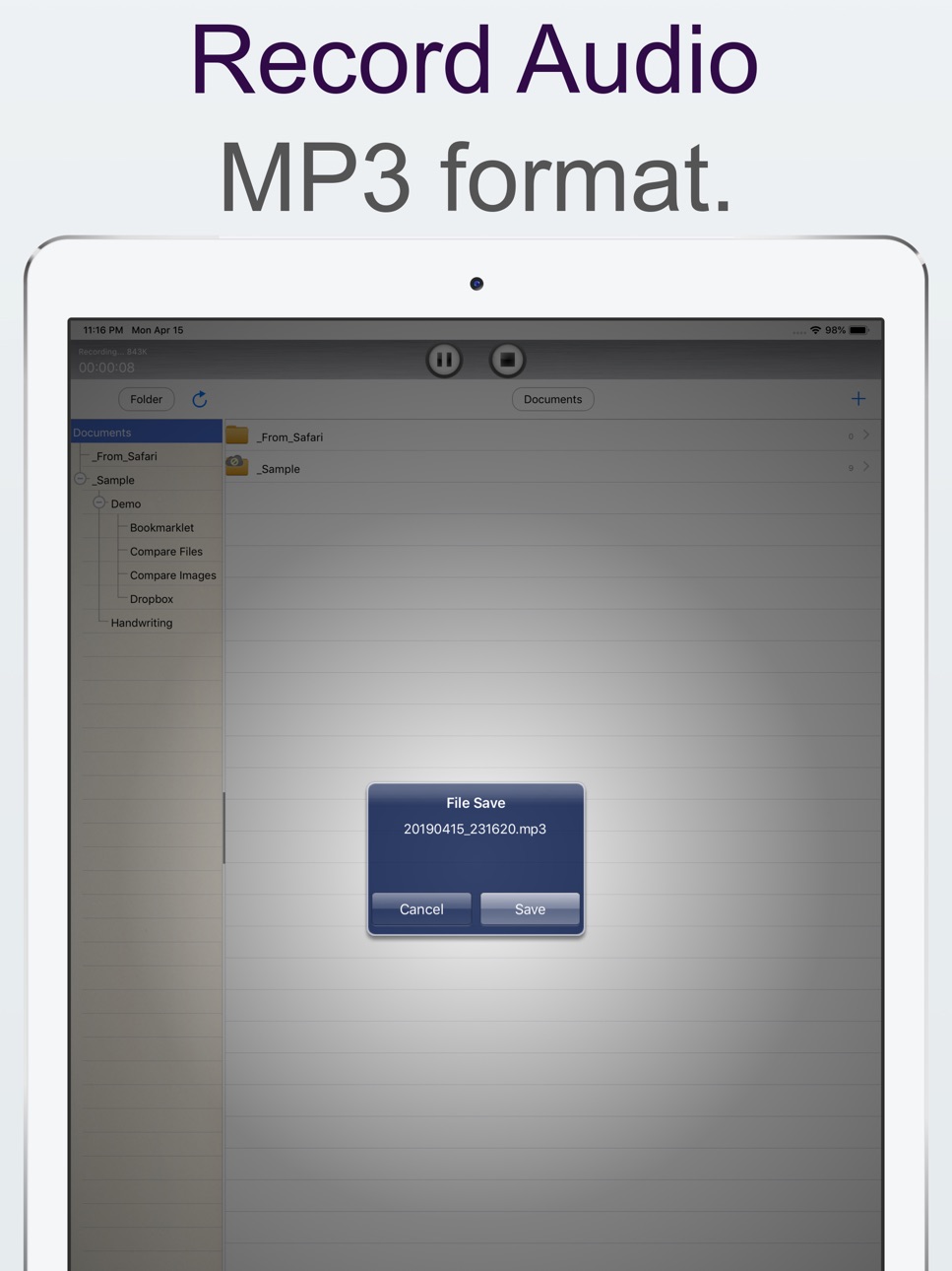 iPad screenshot
