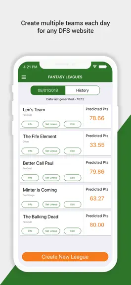 Game screenshot Baseball DFS Predictor mod apk
