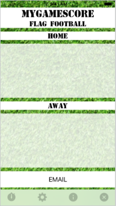 MyGameScore Flag Football Screenshot