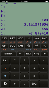RPN Calculator 48 screenshot