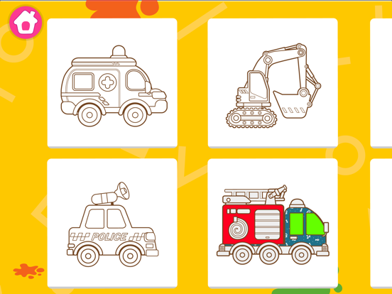 CandyBots Coloring Book Kids iPad screenshot