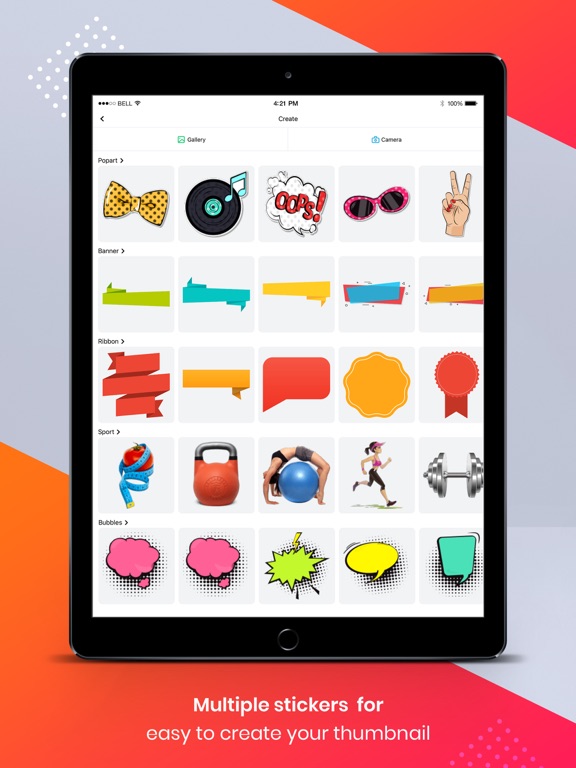 Thumbnail & Banner Maker iPad screenshot