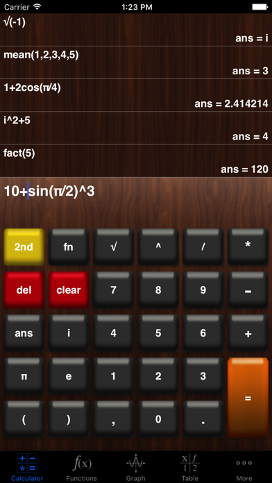 Screenshot #1 pour My Graphing Calculator