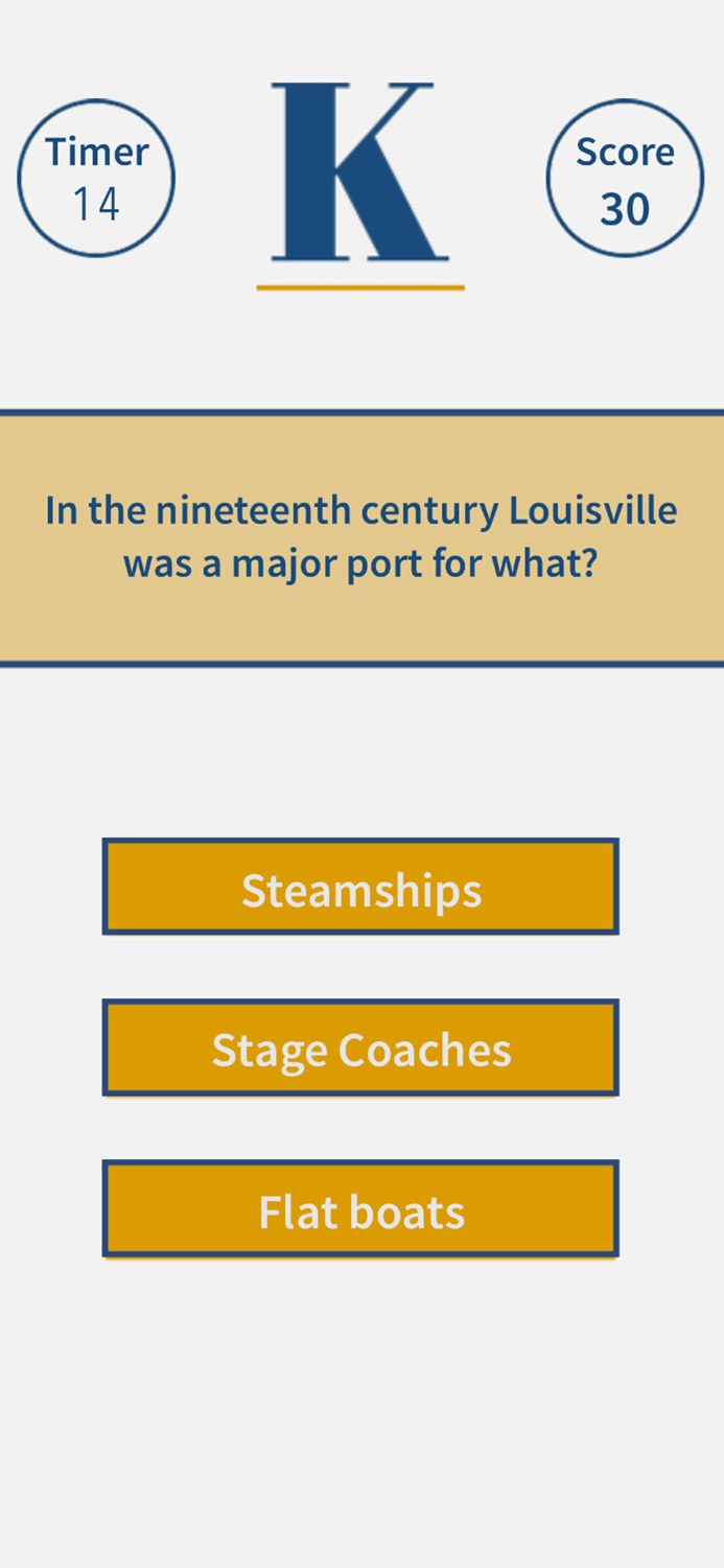 Kentucky Trivia Quiz App